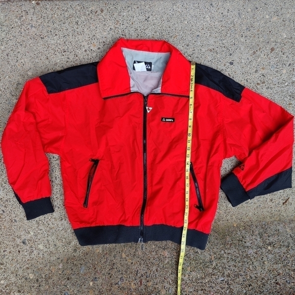 Gerry Zip Up Jacket Red Black Coat Windbreaker Men's Size Large Vintage 90s Y2K - Picture 7 of 10